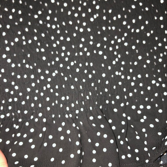 Forever 21 Polka Dot Cropped Blouse - Picture 3 of 5